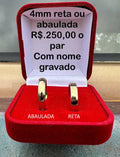 Aliança 4 mm INDIVIDUAL - LEIA A DESCRIÇÃO